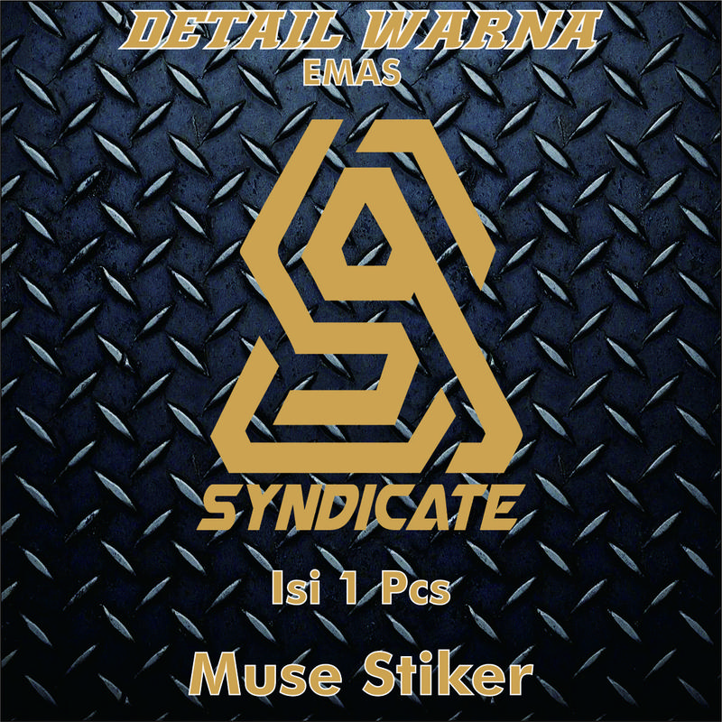 Stiker Logo Black Aerox Syndicate Aksesoris Motor Keren Sticker Cutting Bahan Anti Air Viral 5