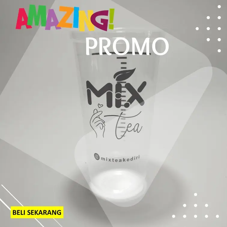 Sablon gelas cup 22oz slim oval Tebal 9 gram merk starindo isi 250pcs 2