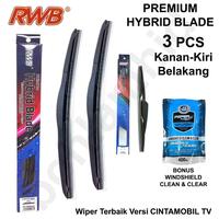 Gambar WIPER RWB HYBRID XENIA 2 3Pcs (kn-kr dan blkg) BEST WIPER TECHNOLOGY dari bohlamhid Kota Tangerang 1 Tokopedia