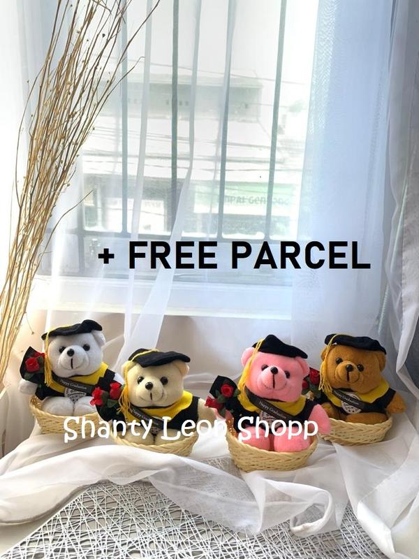 boneka wisuda keranjang / souvenir wisuda 1