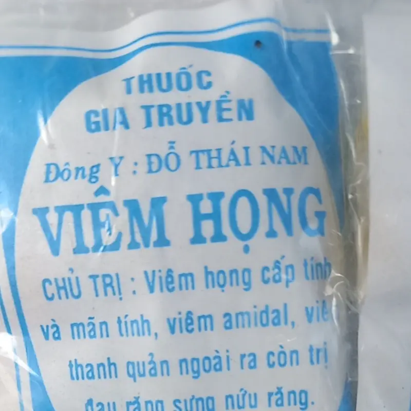combo 50 gói viêm họng dạng viên 0