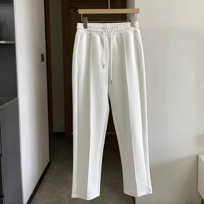 Quần ống suông sọc gân chất vải umi Pants Nam Nữ Menswear Ong thun dài
