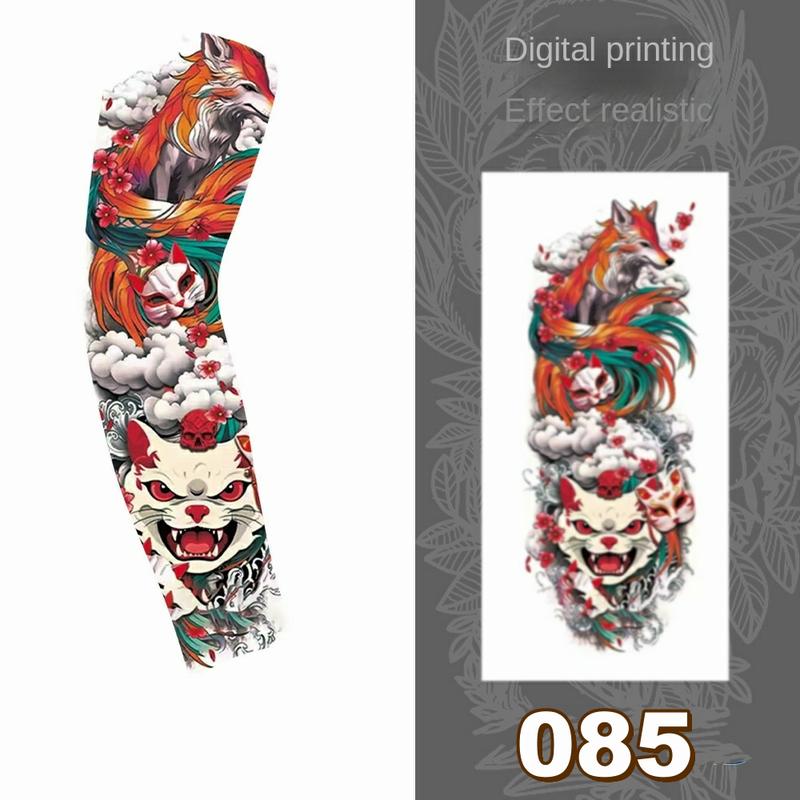 Product Introduction of 1PC Sports arm sleeves Anti-UV travel hand compression black tattoo cover wrislet Cooling Unisex Tattoo Sleeve 21