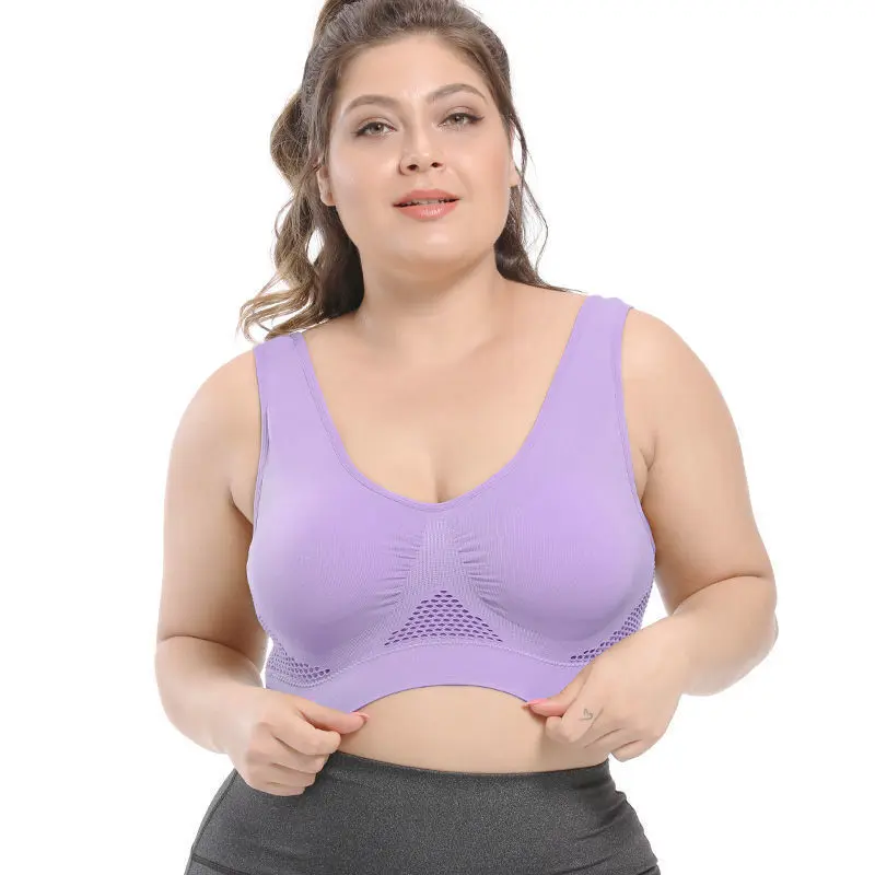 Plus Size Minimizing Wireless Bra - Heavy-Duty Support for 200lb+, Anti-Sag Back-Smoothing Bra with Wide Band & Breathable Comfort (Up to 44G Cup)