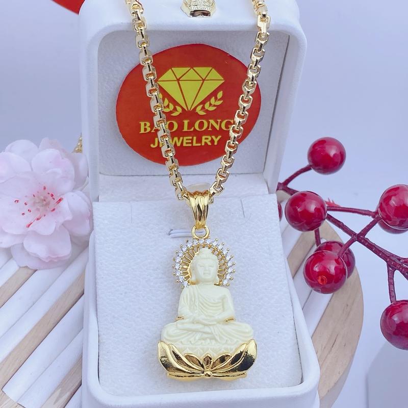 Bộ dây chuyền nam phật thích ca dây công - Trang sức bảo long