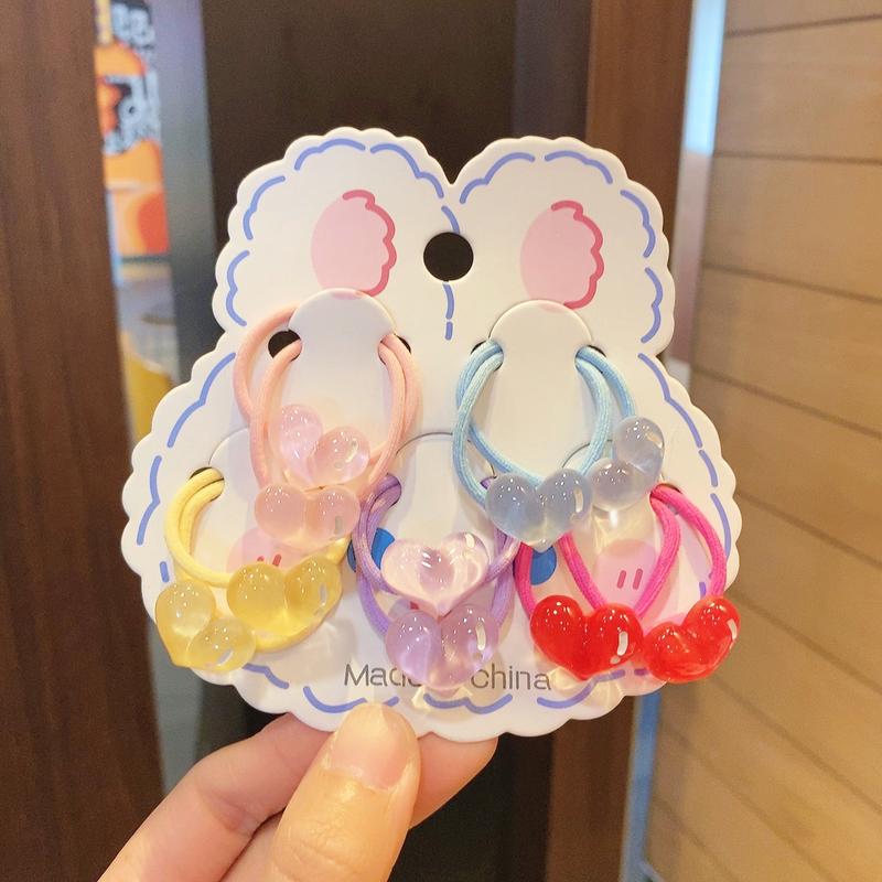 Product Introduction of Wholesale 10pcs/lot Cute Cartoon Kids Hair Ties Children's Elastic Bands Headwear Lovely Kids Ponytail Holders Children's Hair Accessories Headbands Cute Head Decorations 9