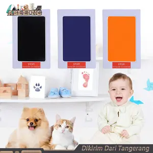 Cap Tangan Kaki Bayi Baby Footprint Ink Pad Pet Paw Print Ink Pad Untuk Memperingati