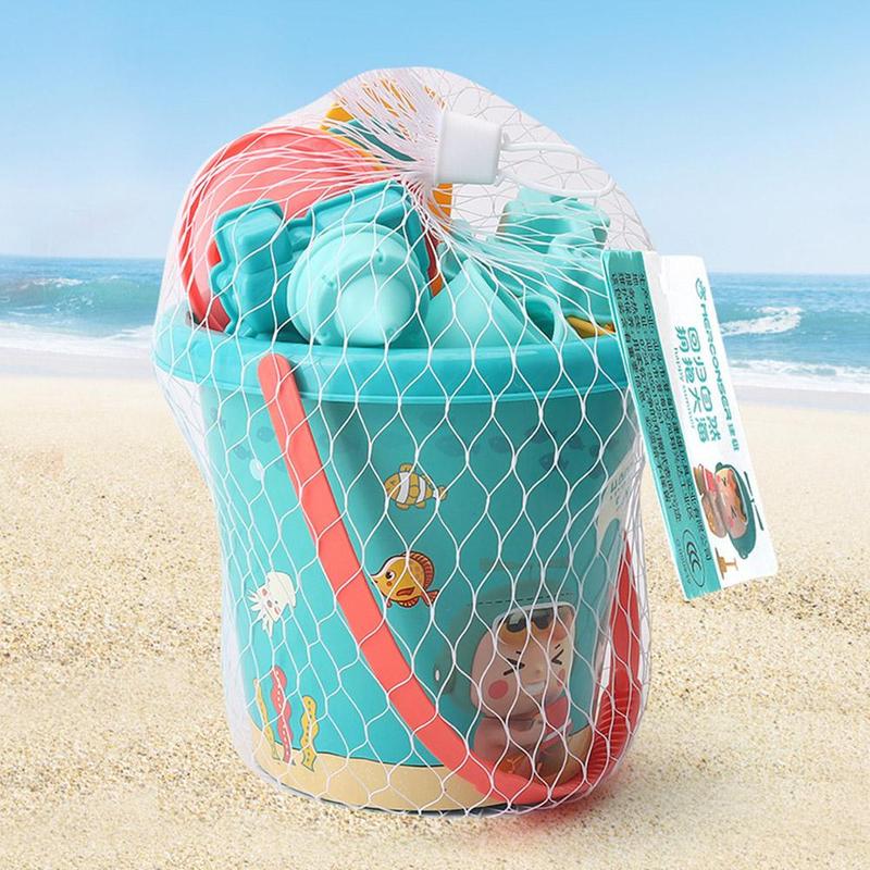 Product Introduction of Travel Beach Toys  Beach Toys Set With Sand Rake Watering Can Bucket Shovels Rakes Models Play Tools 28