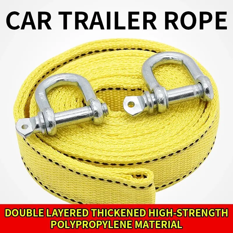 Best sale Car Trailer Rope Off road Pulling Rope 3M Trailer with Rescue Pulling Rope Steel Wire Rope Thickened Special
