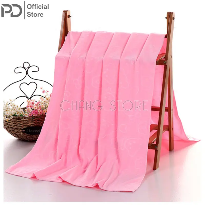 Khăn Tắm Xuất Nhật Hình Gấu Khổ Rộng Siêu Mềm Mịn( 70*140cm) Nhà Tắm Cotton 1