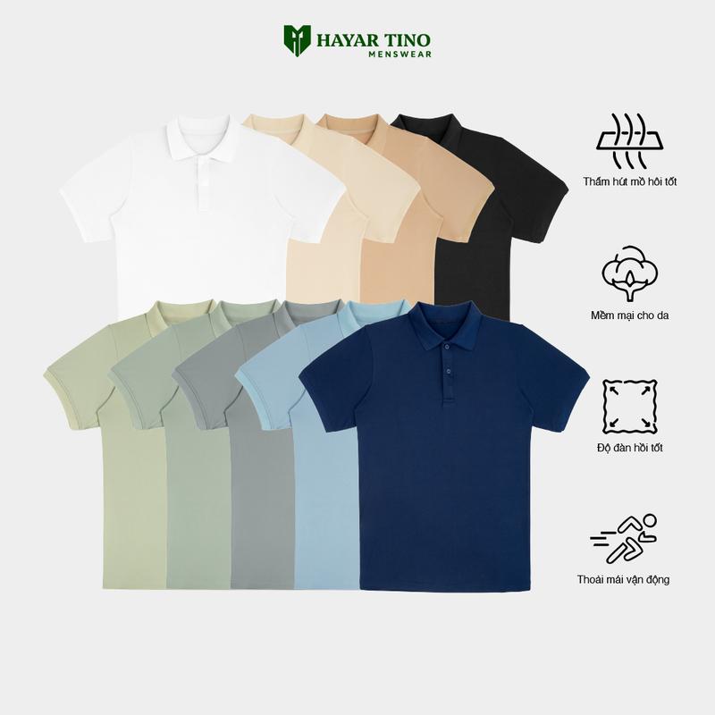 Áo Thun POLO Trơn Vải Cá Sấu Thái 4 Chiều Cao Cấp Ngắn Tay Menswear Nam - Chất liệu: Vải thun cá sấu cao cấp 4 chiều co dãn mềm mại thấm hút mồ hôi tốt