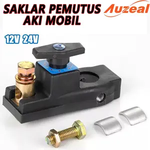 Saklar pemutus aki mobil universal untuk mobil kecil, truk besar, dan kendaraan pertanian, saklar utama daya 12V tembaga murni COD