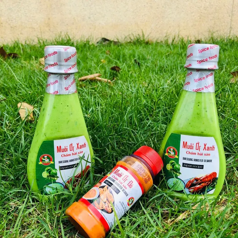 Combo 02 chai Xốt chấm Muối Ớt Xanh(260gr/1chai) tặng 01 lọ Muối Ớt Đỏ(120gr/1lọ) chuẩn vị