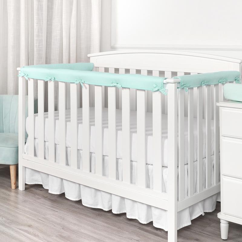 Tuwrea 3Pcs Crib Rail Cover Reversible Crib Rail Edge Protector ...