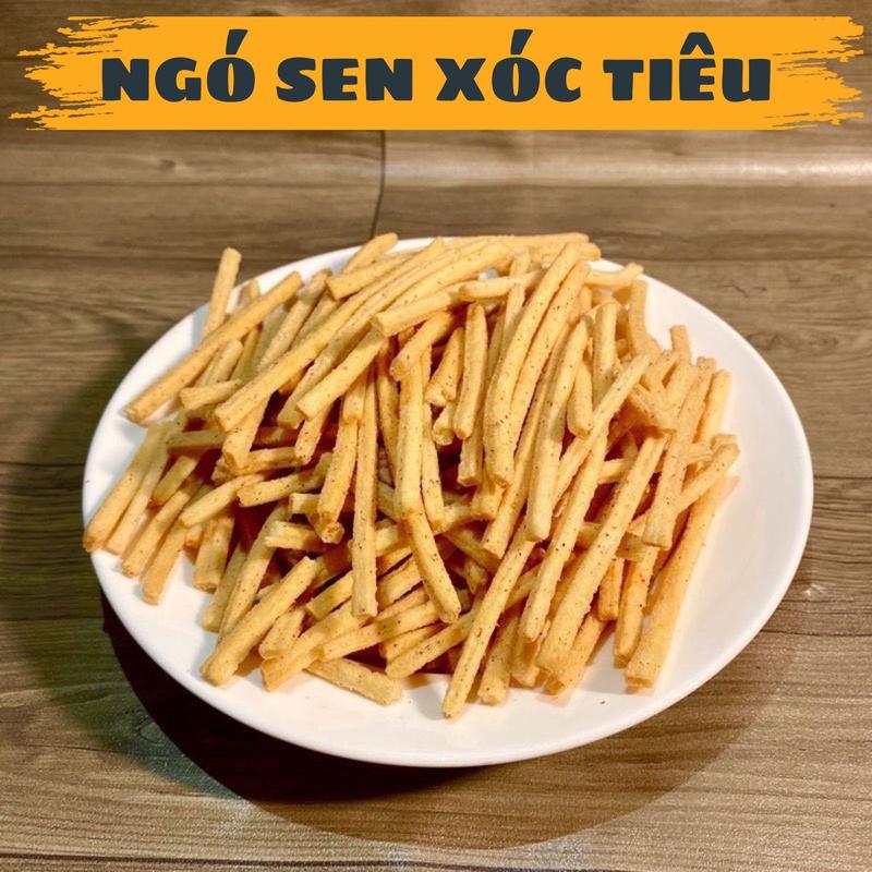  Bim Ngó Sen Xóc Tiêu Snack Que Ngó Sen Tiêu Thơm Ngon Đặc Biệt   Minh Nguyệt Foods   Ăn Vặt Thức Ăn Bim Bim 