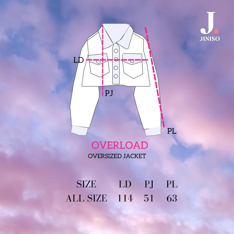 Product Introduction of JINISO Jaket Crop Jeans Oversize Pocket Khaki 0