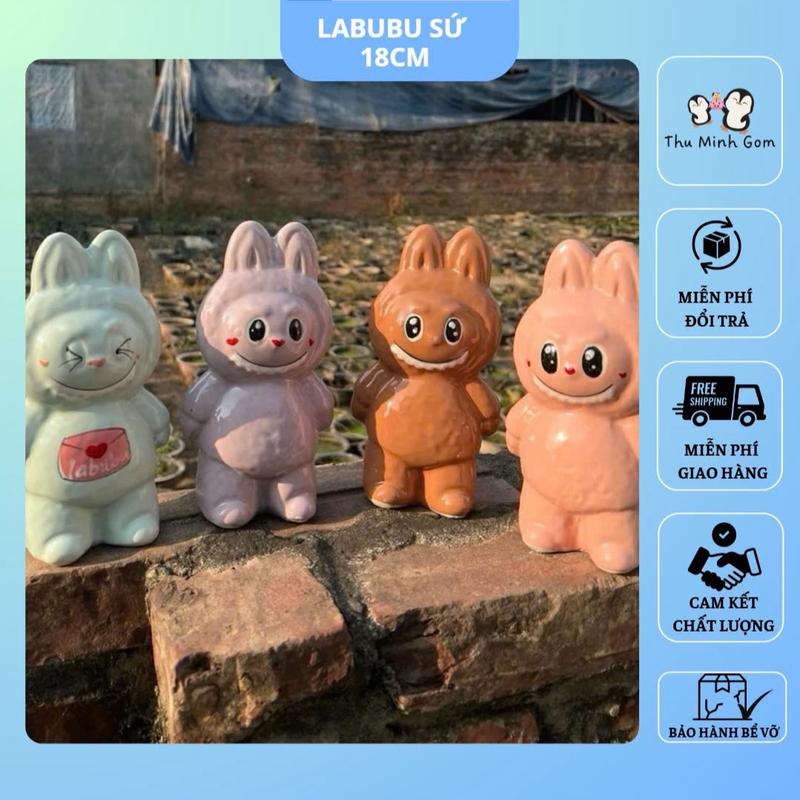  Labubu size mini tiết kiệm - labubu đựng tiền tiết kiệm chất liệu gốm sứ cao cấp Bát Tràng  Ống Tiết Kiệm Ống Heo Đồng 