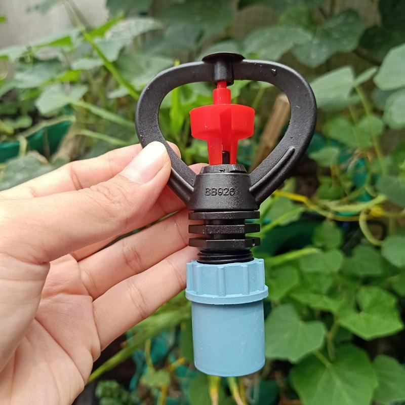 Agri viet 20 béc tưới cây phun mưa xoay 360 độ răng ngoài 21 mm 4
