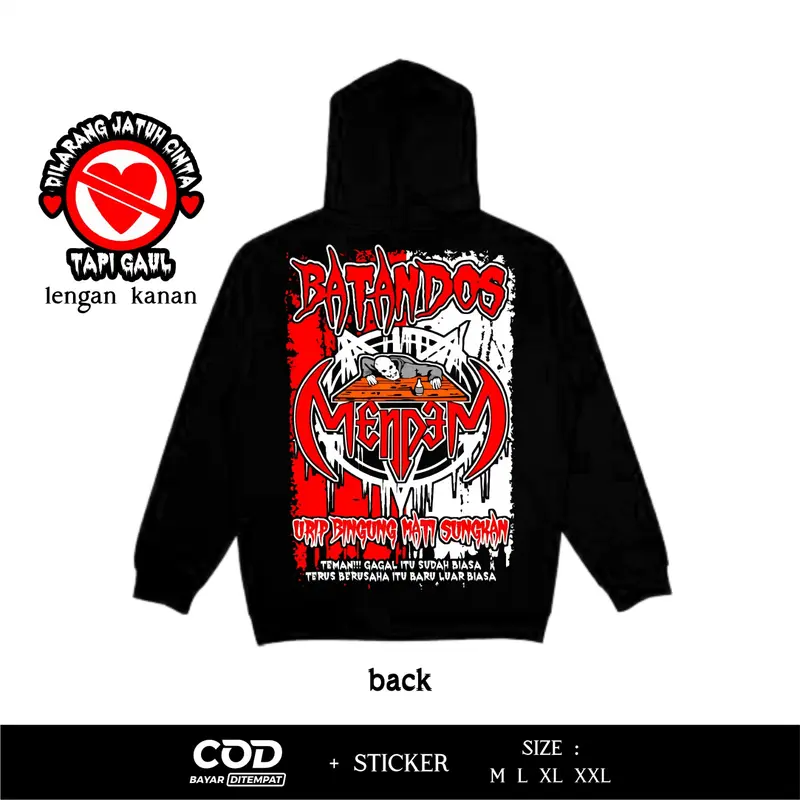 Hoodie Netral Batandos Mendem Urip Bingung Mati Sungkan Sablon DTF Desain Terbaru By Inzavibe 1