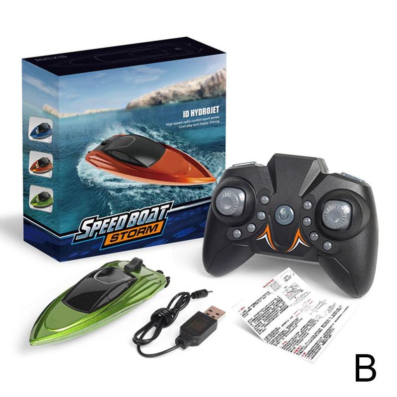 Product Introduction of Remote Control Ship Rc Boat Pool Toy LED Light Waterproof Control High Control Boat Speed Party A8A2 42