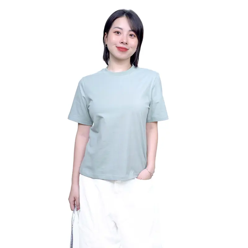 BLANWHI  ÁO BABYTEE FORM VỪA  Cổ Tròn  VẢI EM BÉ DÀNH CHO NGƯỜI LỚN | SỢI BÔNG MỸ KHÔNG TẠP CHẤT |  Áo Nữ mặc vừa vặn thông thường đơn thuần 6