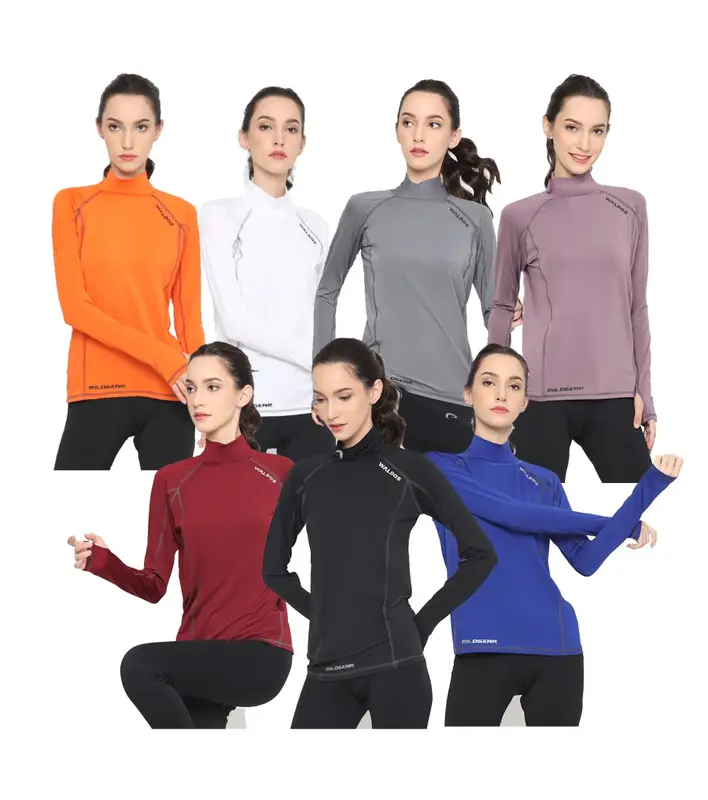 Baselayer Rashguard Manset Ladies Cewe Sports Olahraga Lari Renang Air Baju 0