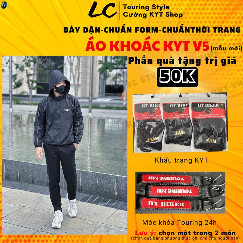 Áo khoác KYT mẫu mới có nón - LC TOURING STYLE - CƯỜNG KYT SHOP