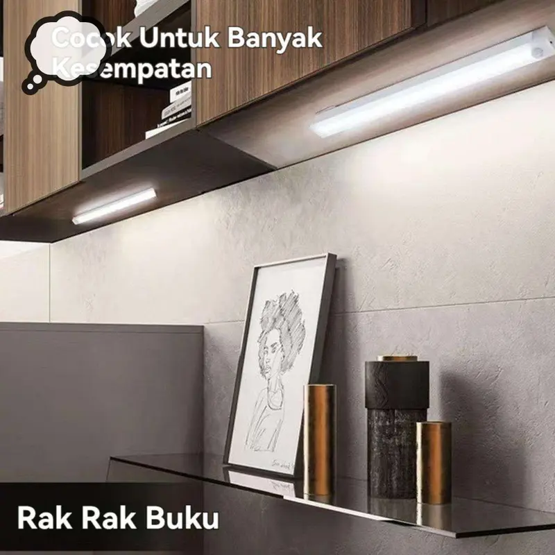 Magnetic Motion Sensor Long LED Stick Lamp - Multifunctional Button, Sleep Light. 6