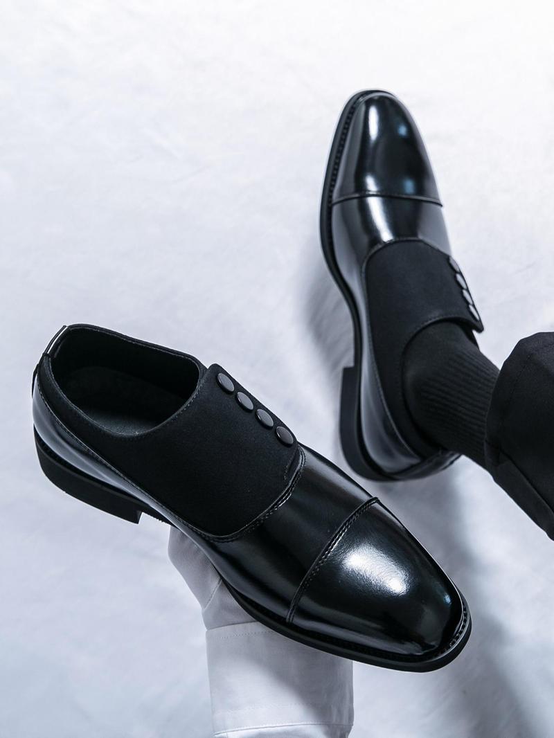 Product Introduction of Men's Fashionable Colorblock Dress Shoes, Casual Comfortable Formal Shoes for Work Office, Fashion Shoes for Party, Daily Clothing Decor 14