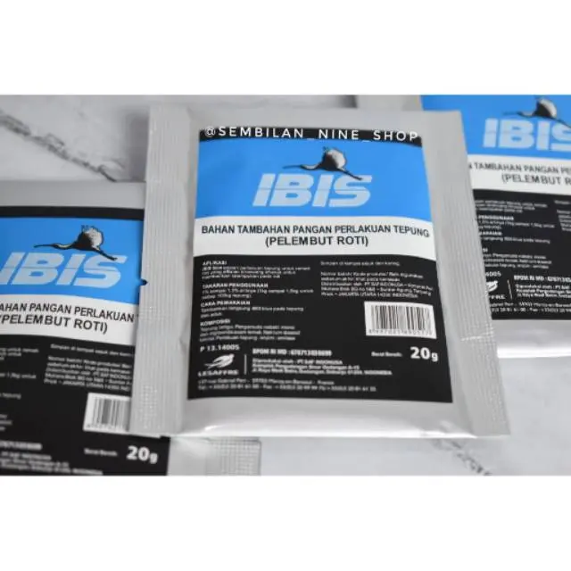 IBIS BLUE Pelembut Roti 20 Gram SAF Bahan Roti 0