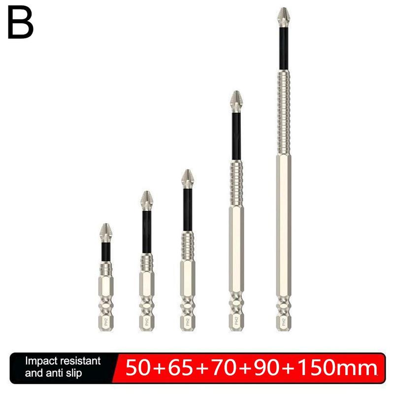 Product Introduction of Upgraded Non-slip PH2 Impact Driver Bit Set With Magnetic Phillips Screwdriver Tool 25-150mm 24