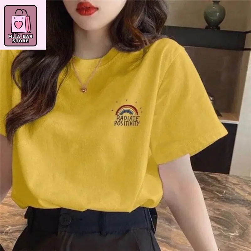 Áo thun nữ hàn quốc áo nữ tay ngắn thun cotton  co giãn 4 chiều mềm mại thoả mái khi mặt hằng ngày