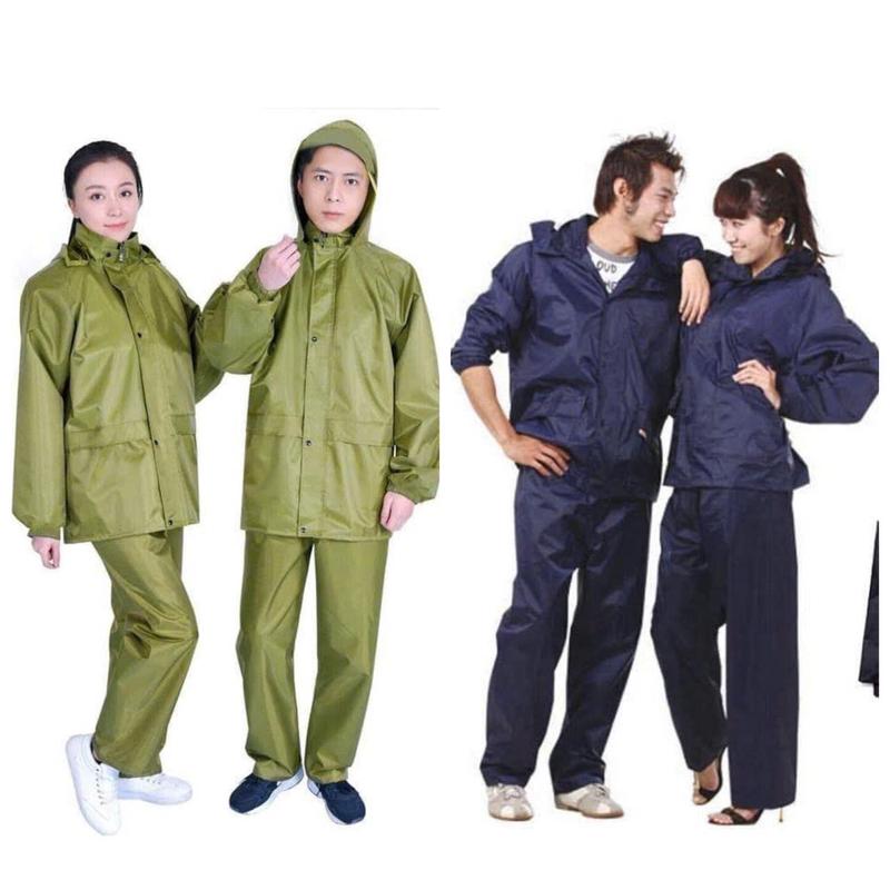 Bộ Quần Áo mưa vải Dù Pvc cao cấp, chống thấm tốt,có 2 màu