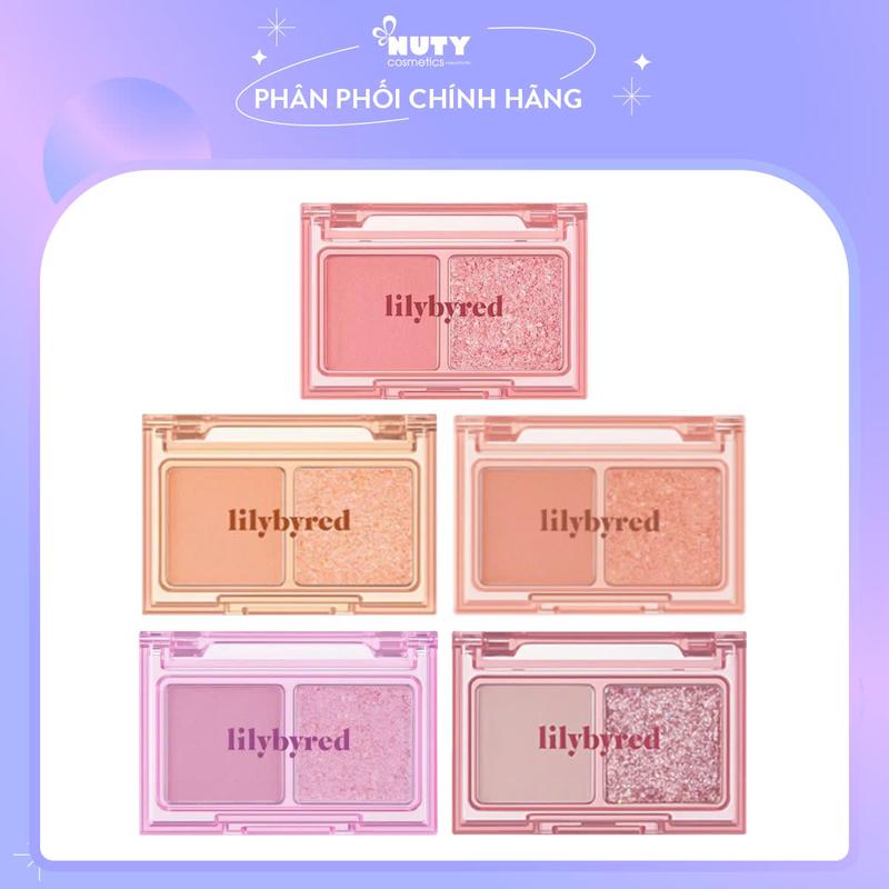 Bảng Phấn Mắt 2 Ô Lilybyred Little Bitty Moment Shadow 1.6g