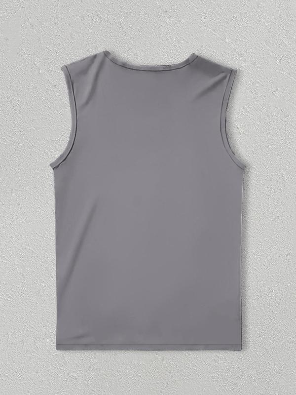 Men's Coconut Tree Print Tank Top, Regular Fit Casual Sleeveless Top for Daily Wear, Vest, Men's Clothes for All Seasons 6