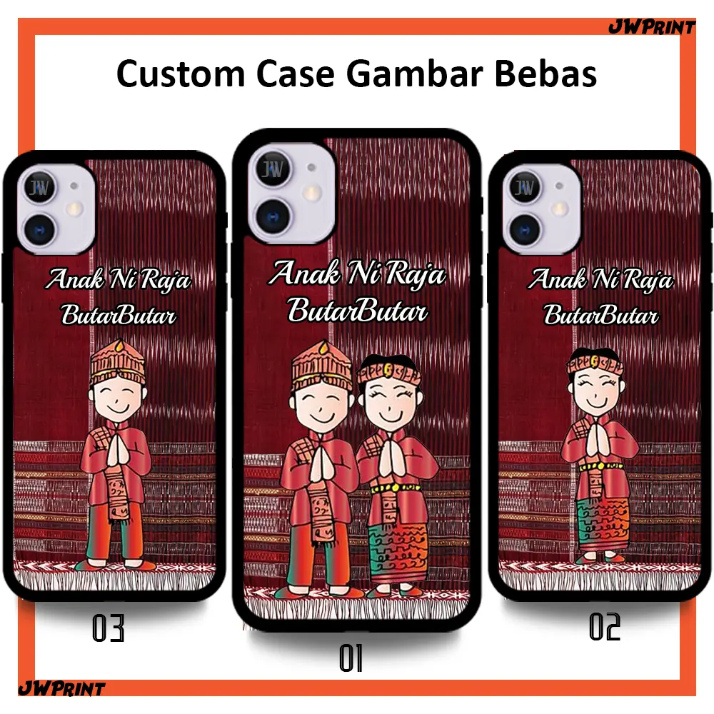 Custom Case Hp Batak Toba Ulos Merah Couple Cowok Cewek Untuk Tipe Hp Oppo Vivo Iphone Redmi Xiaomi Realme Samsung