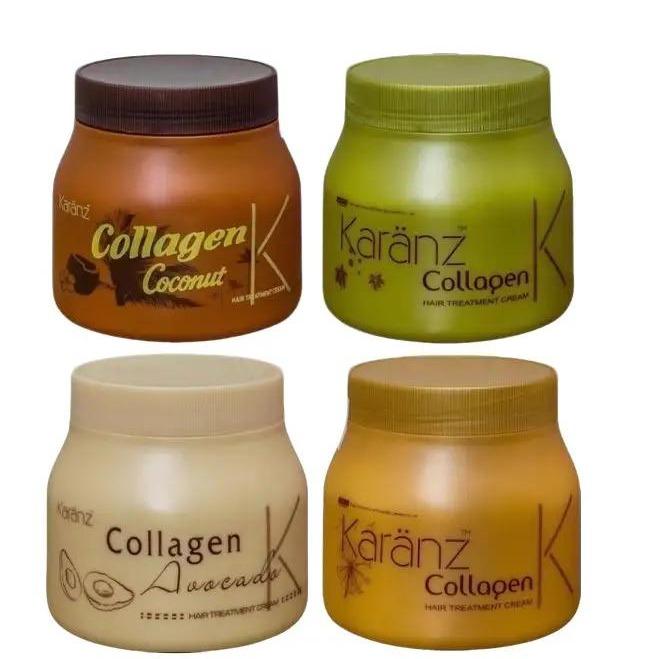 Kem ủ tóc KARANZ 900G Collagen giúp tái tạo làn tóc óng ả phục hồi tóc hư tổn
