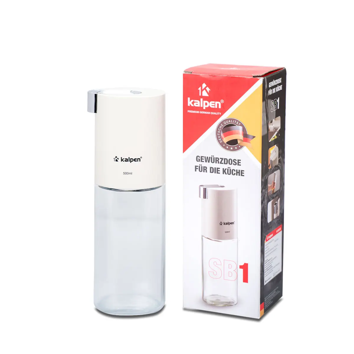 Bình đựng và rót dầu ăn, nước gia vị thủy tinh Kalpen SB1 dung tích 500ml