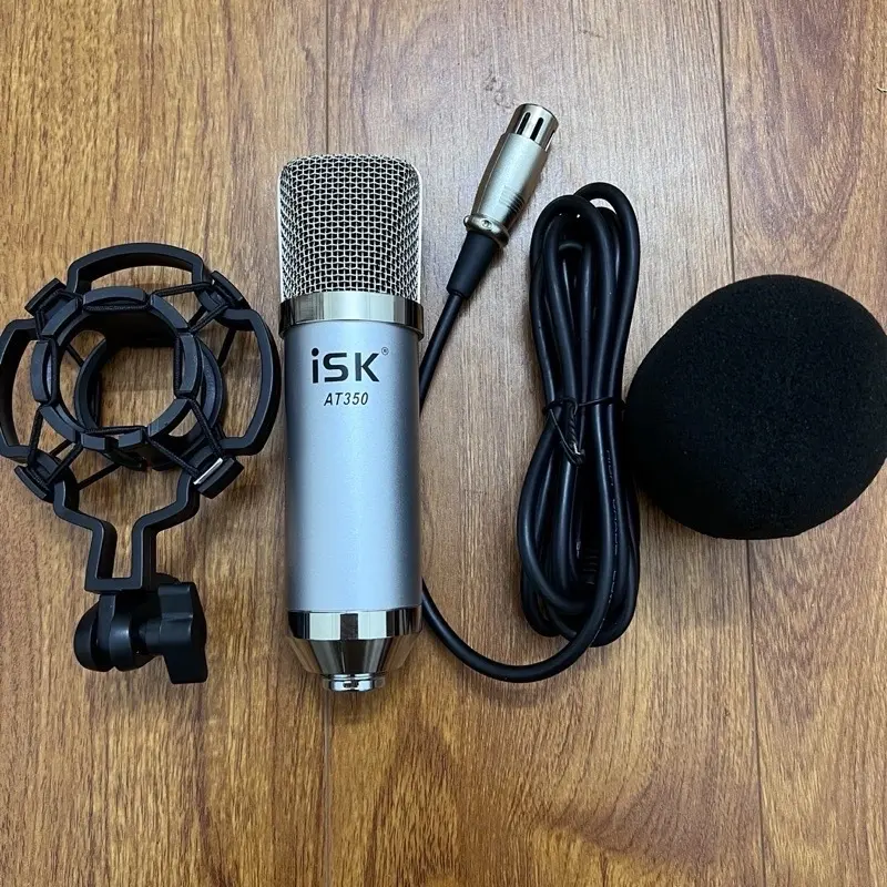 Chọn Bộ Mic Hát Thu Âm Livestream , Hát Karaoke online , Hát giao lưu bạn bè Sound Card X5 Có Sẵn Nguồn 48V Kèm Mic ISK AT350 Đầy Đủ Dây kết nối , tai nghe nhét , bảo hành 1 năm 2
