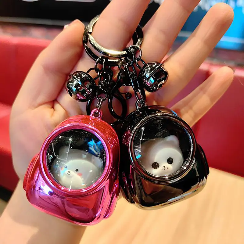 Keychain Flashlight Cute Bear Bag Small Night Light Keychain Kawaii Bags Hang Web Celebrity Atmosphere Light Keychain Torch