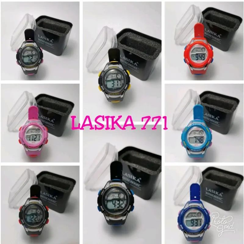 jam tangan digital tahan air ukuran kecil diamter 3.5 cm Digital Tahan air Anak Laki 5