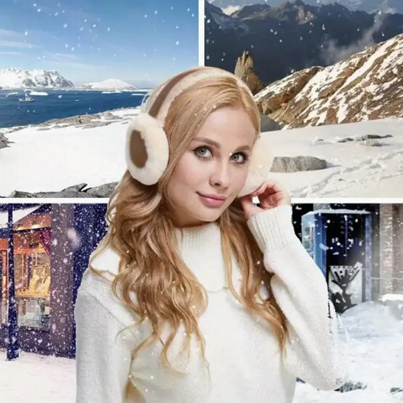 New Coming1pc Folding Earmuffs For Men And Women In Autumn And Winter, Cute Plush Ear Protection, Warm Ear Tips, Anti Cold And Anti Freezing Ear Covers, Warm Ears