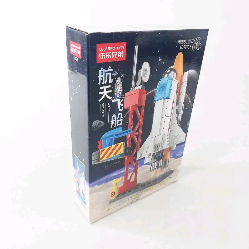 Mainan Rakit Blok Koleksi Pesawat Luar Angkasa Aerospace Rocket 107 Blocks Tinggi 14cm LELE BROTHER - 8858 Mainan Pendidikan Anak 7