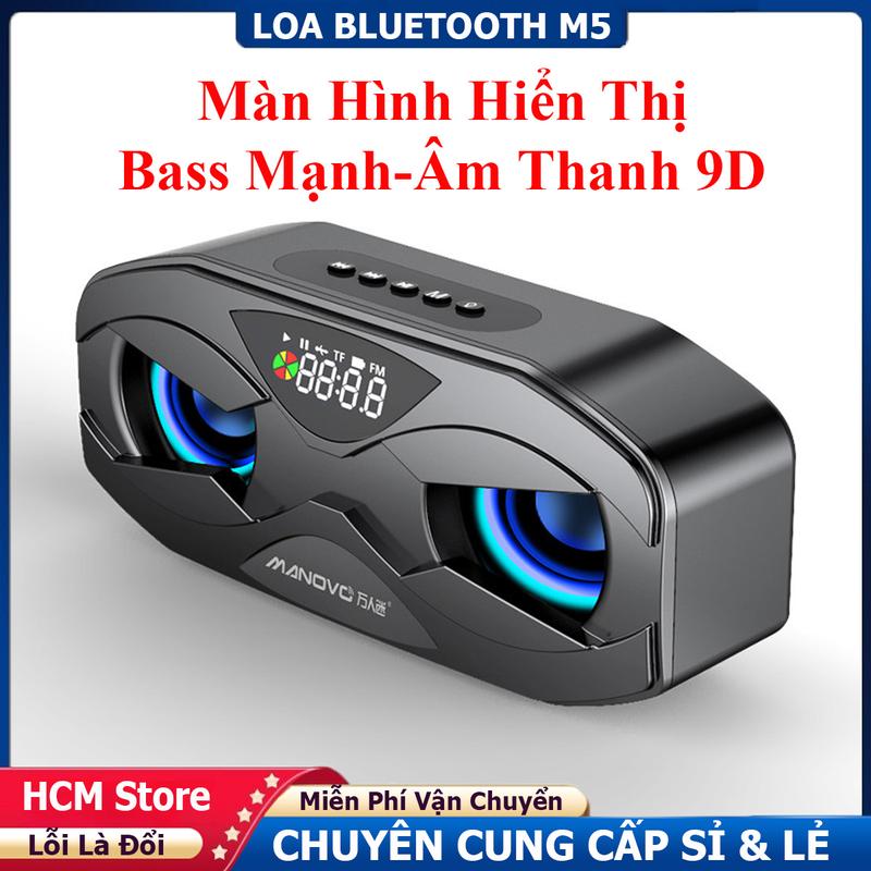Loa Bluetooth Bass Cực Mạnh M5 - Loa Siêu Bass Nghe Nhạc 9D Có Hỗ Trợ Thẻ Nhớ, USB, FM