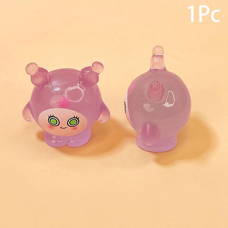 Product Introduction of 1Pc Mini Luminous Cartoon Micro Ornaments Miniature Animal Potted Decoration Home Micro Landscape Accessories 23