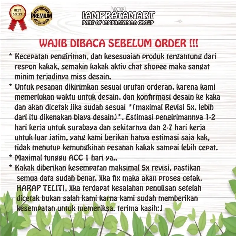 [8PCS] CETAK STIKER NASI BOX TEDAK SITEN / TURUN TANAH Paper 1