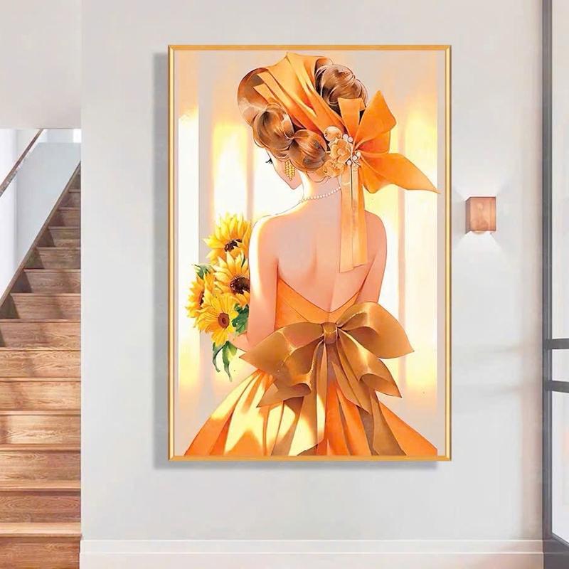 MẪU 2024 TRANH THÊU KÍN Hãng aige THANH XUÂN RỰC RỠ 50X72CM  65030 Handmade Làm Đồ Handmade Thêu Chữ nổi