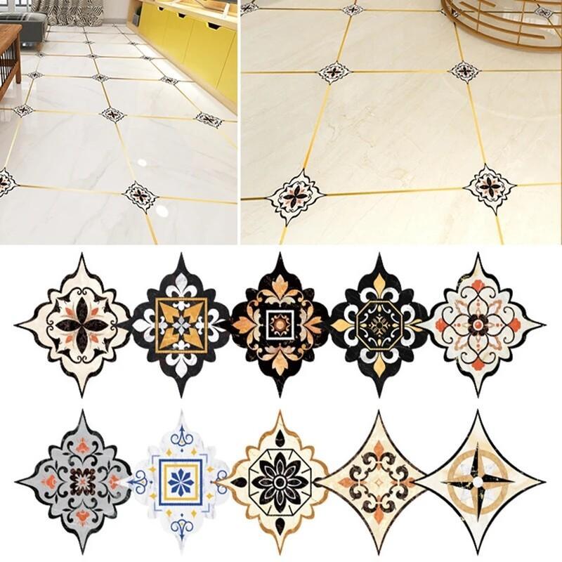  Miếng Dán Tường Gạch Ốp Tường Tự Dính 18 Chiếc Cho Tủ Bếp Và Phòng Tắm Giấy Dán Tường PVC 3D Chống Thấm Nước Miếng Dán Sàn Chéo Trang Trí Nội Thất 