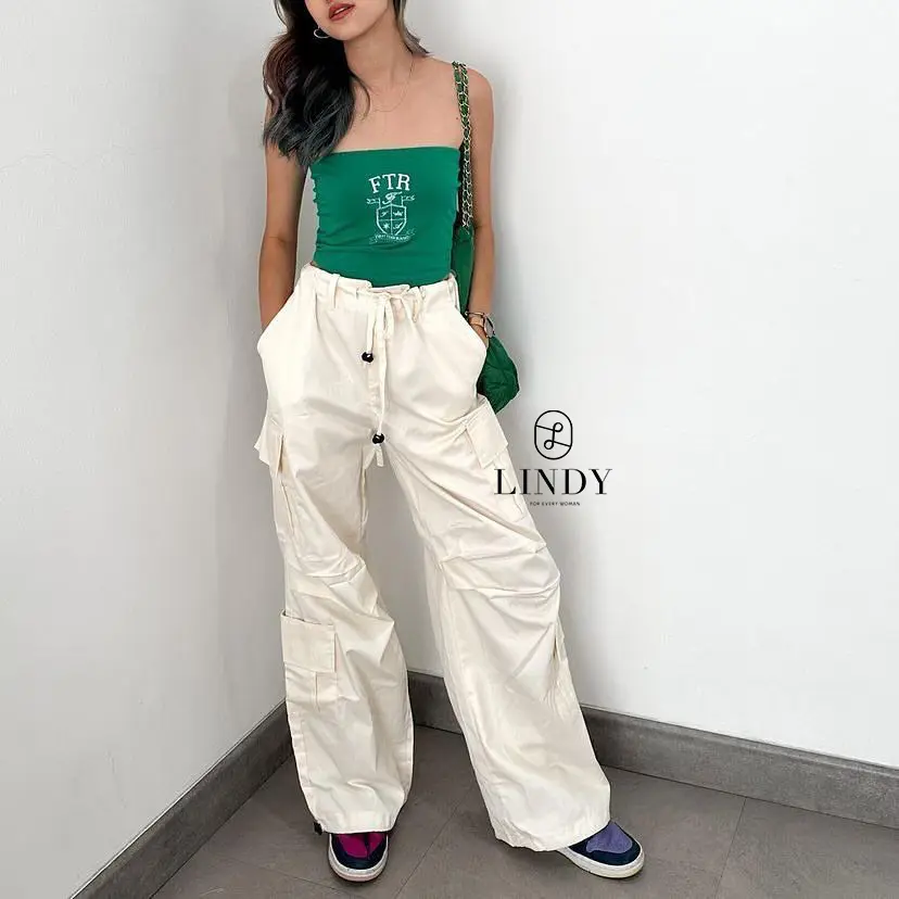 LINDY Dakota Cargo Pants - Celana Cargo / Kargo Unisex Korean Style Outfit Formal Casual
