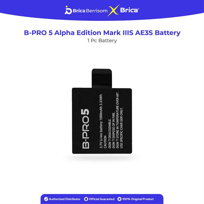 Gambar FS BRICA B-PRO 5 ALPHA EDITION AE Lite ORIGINAL SPARE BATTERY ORIGINAL dari Brica Berrisom Kab. Tangerang Tokopedia